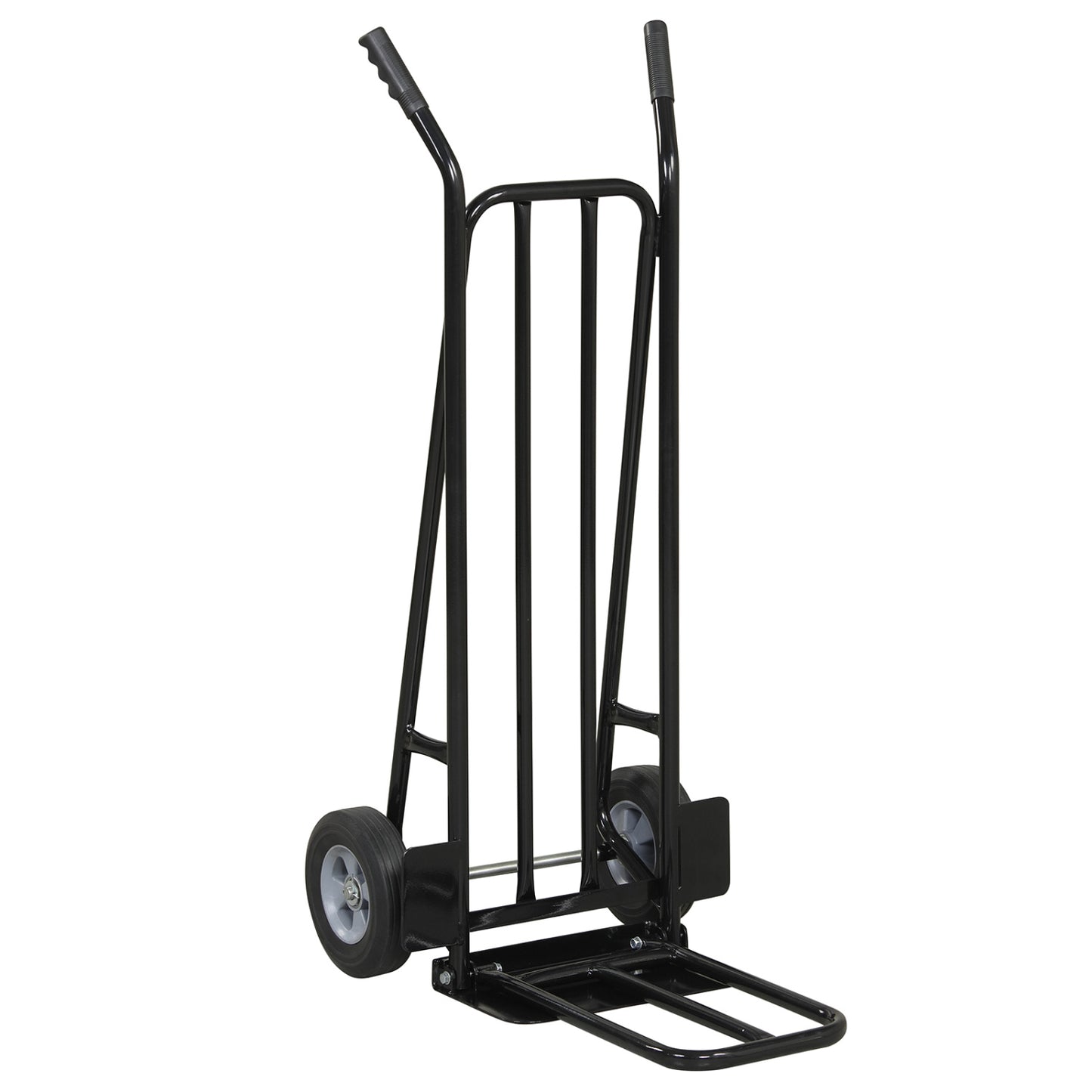 Heavy Duty Hand Truck Dolly with Dual Foldable Nose Plates, Black Garages Black at Gallery Canada
