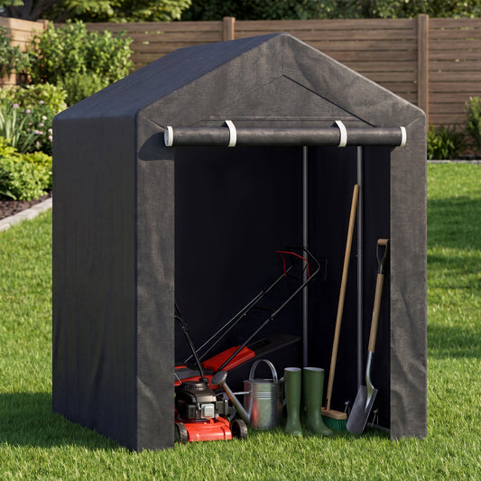 Heavy-Duty Portable Storage Shed with Roll-up Zipper Door-M Sheds & Outdoor Storage Dark Gray at Gallery Canada