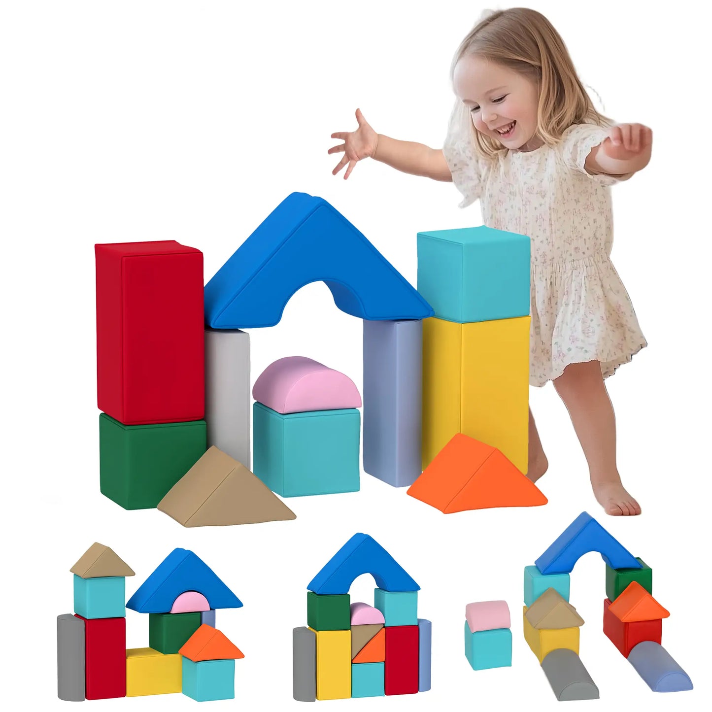 11 Piece Soft Play Equipment, for Kids 6-72 Months, Dark Baby Gym & Playmats at Gallery Canada