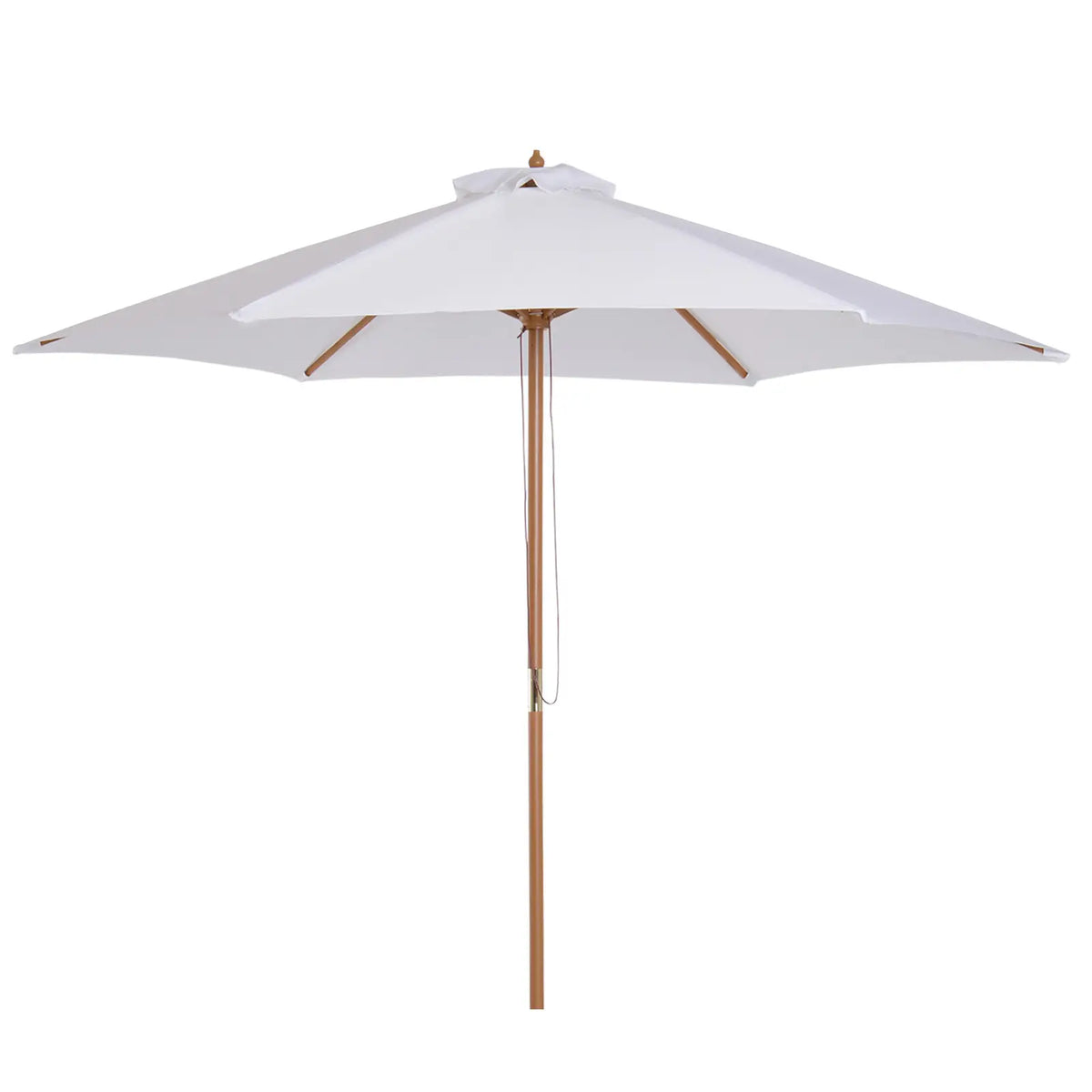 9' X 8' H Patio Umbrella, Hardwood Frame, Wind Vent, White Sun Umbrellas at Gallery Canada