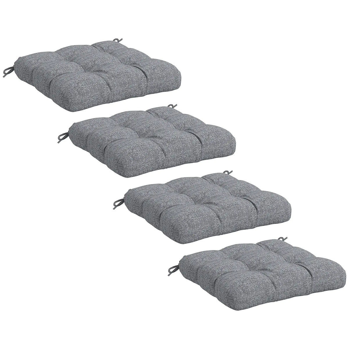 4-Piece Patio Chair Cushion Set, Indoor Outdoor Replacement Pillows Patio Chair Cushions at Gallery Canada