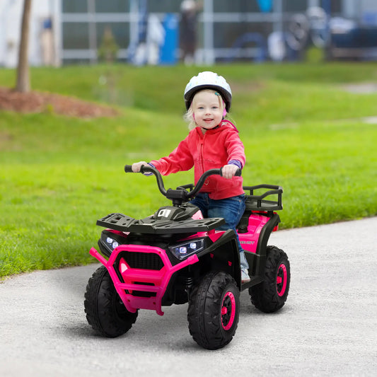 Kids ATV, 12V Electric Ride-On Toy, Spring Suspension, Pink Electric Ride On Toys Pink at Gallery Canada