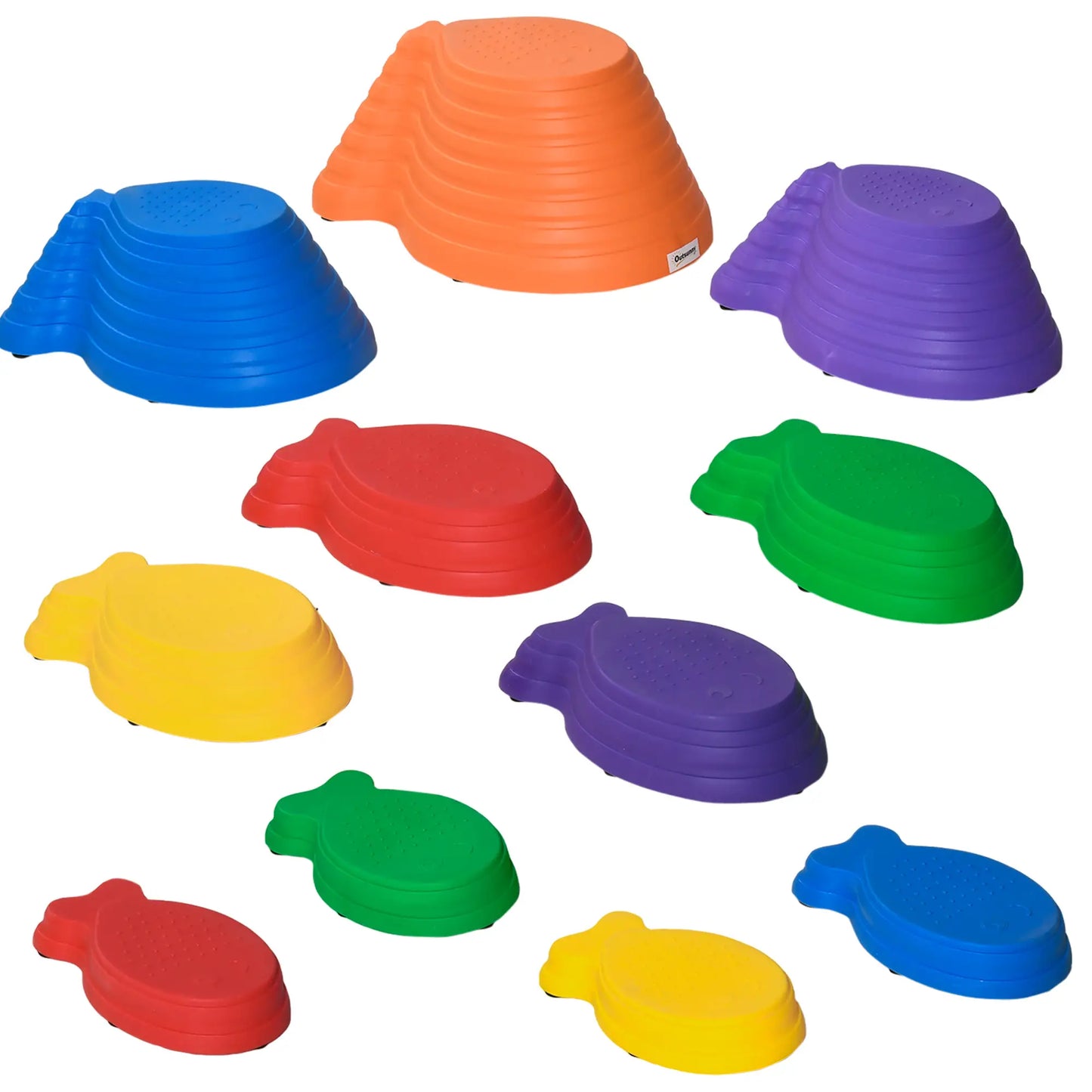 11pcs Fish Balance Stepping Stones, Larger Size Non-Slip, Indoor Outdoor Gym Sets & Swings at Gallery Canada