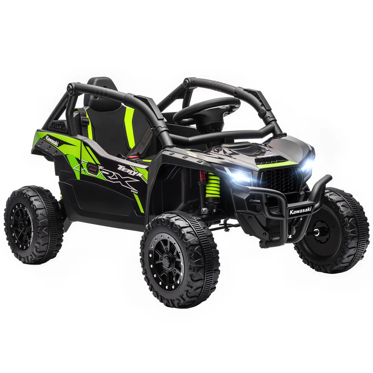 Camion à conduire 12V, Kawasaki Teryx Krx 2WD, Noir, Noir