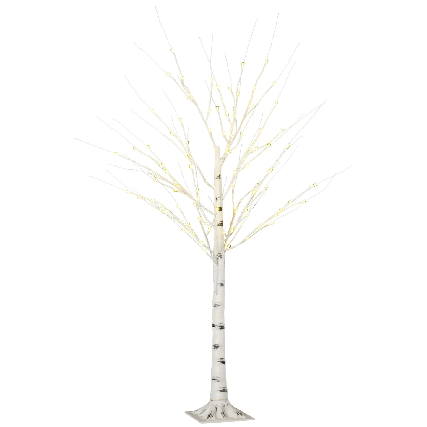 5 Ft Pre-Lit LED Artificial Birch Tree, Indoor Outdoor Use Artificial Tree at Gallery Canada