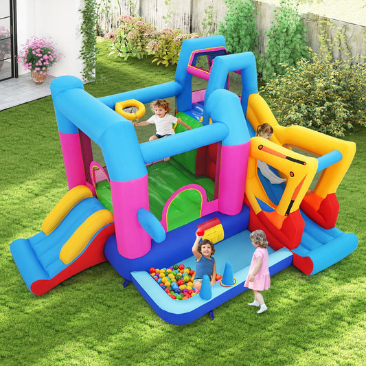 Inflatable Bounce House, 8-in-1 Excavator Kids Bouncer Inflatable Water Slides Options at Gallery Canada