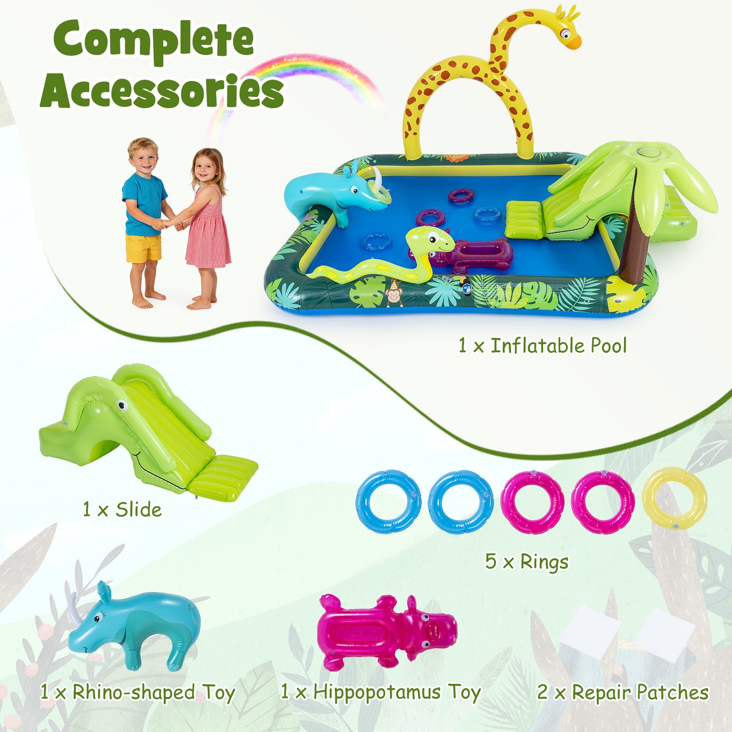 Inflatable Play Center With Slide, Giraffe, Sprinkle Inflatable Water Slides at Gallery Canada