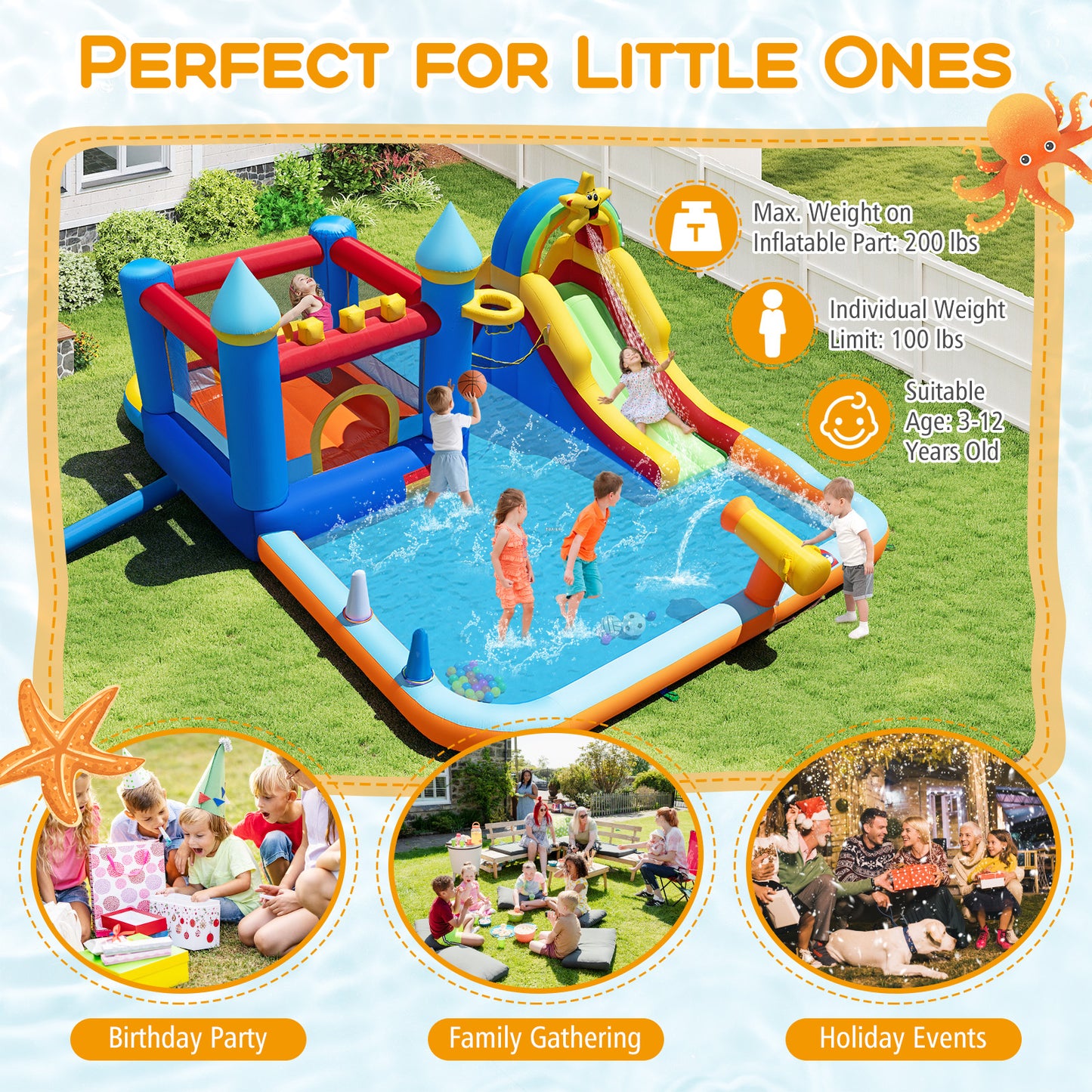 Inflatable Water Slide Park Bouncy Castle with Climbing Wall with Blower Inflatable Water Slides at Gallery Canada