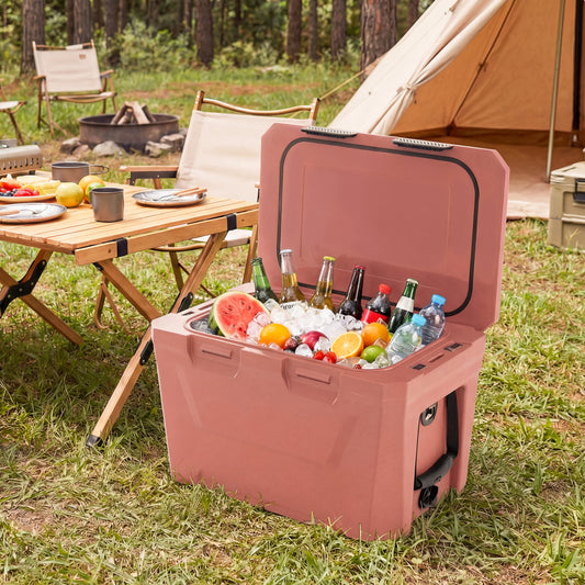 Insulated Portable Cooler Hard Shell Ice Chest, Pink Coolers Pink at Gallery Canada