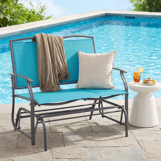 Iron Patio Rocking Chair, Turquoise Patio Rocking Chairs & Gliders Turquoise at Gallery Canada