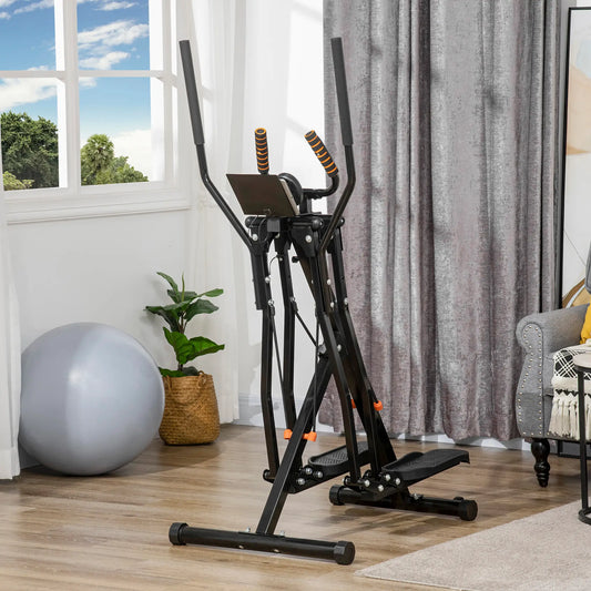 Gazelle Glider Air Walker, Elliptical Trainer, 4 Resistance Levels, LCD Monitor Aerobic Equipment Black at Gallery Canada