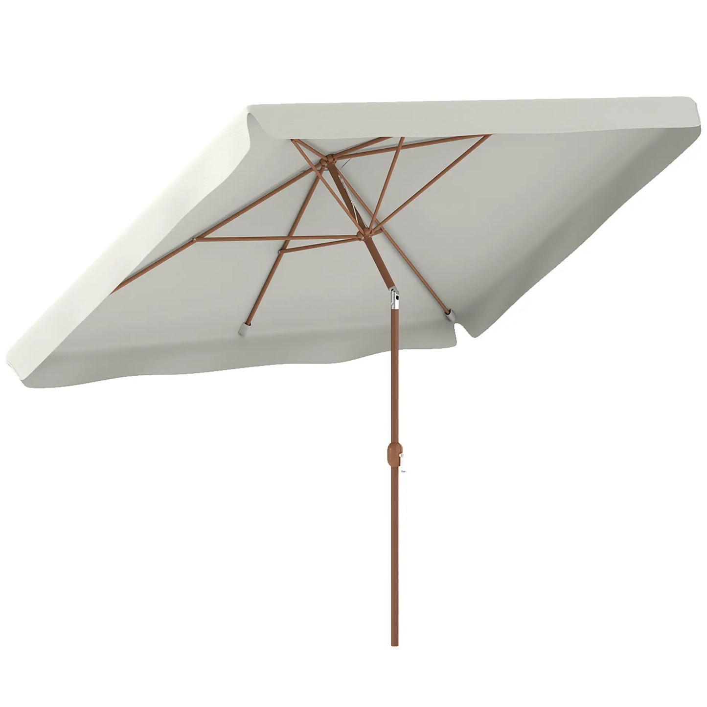 Patio Umbrella 118.1" x 78.7", UV50+ Protection, White Sun Umbrellas at Gallery Canada