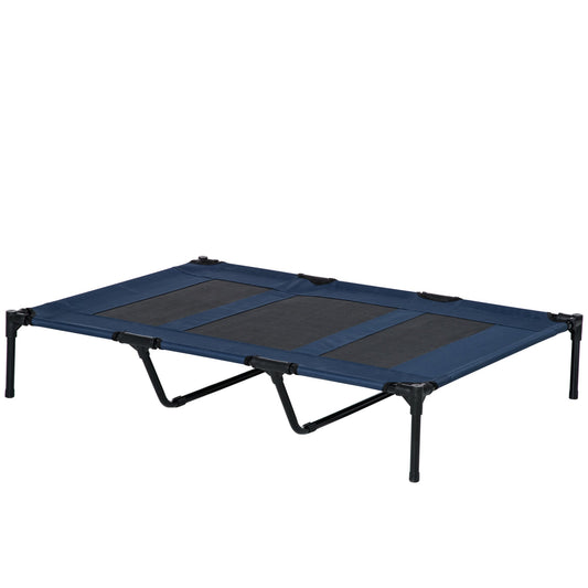 48" X 36" X 9" Elevated Pet Bed with Carrying Bag, Dark Blue - Gallery Canada