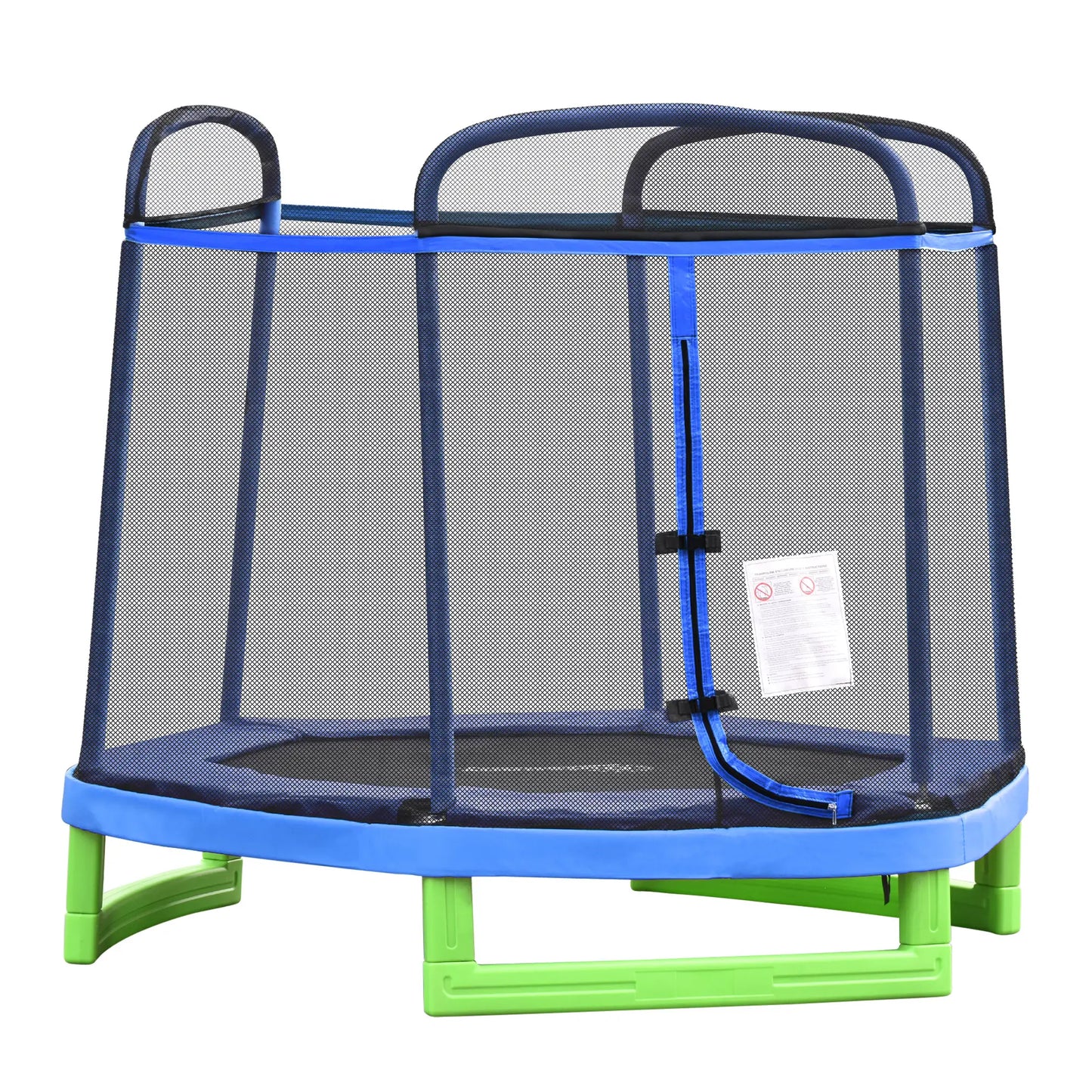 84.75" Kids Trampoline 7 FT with Safety Net, Blue Trampolines at Gallery Canada