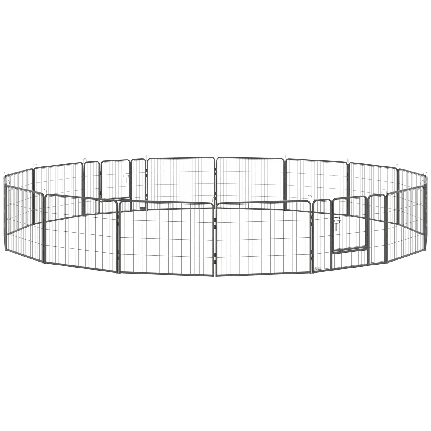 Heavy Duty Dog Playpen, 16 Panels, 2 Doors, 23.5" Height Houses, Kennels & Pens at Gallery Canada