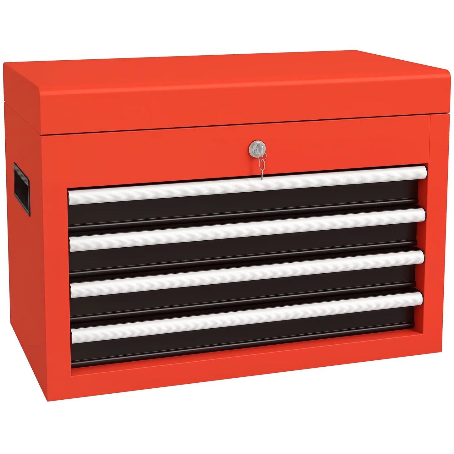 Portable Tool Chest, 4 Drawers, Lockable Steel Box, Red Tool Organizers at Gallery Canada