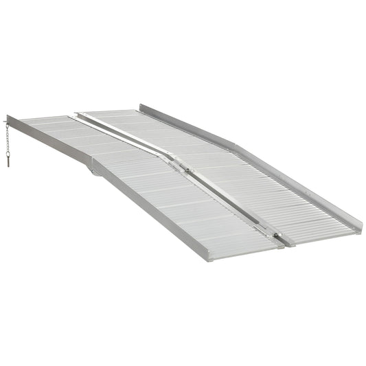 Textured Aluminum Folding Wheelchair Ramp, Portable Threshold Ramp 6', for Scooter Steps Home Stairs Doorways - Gallery Canada