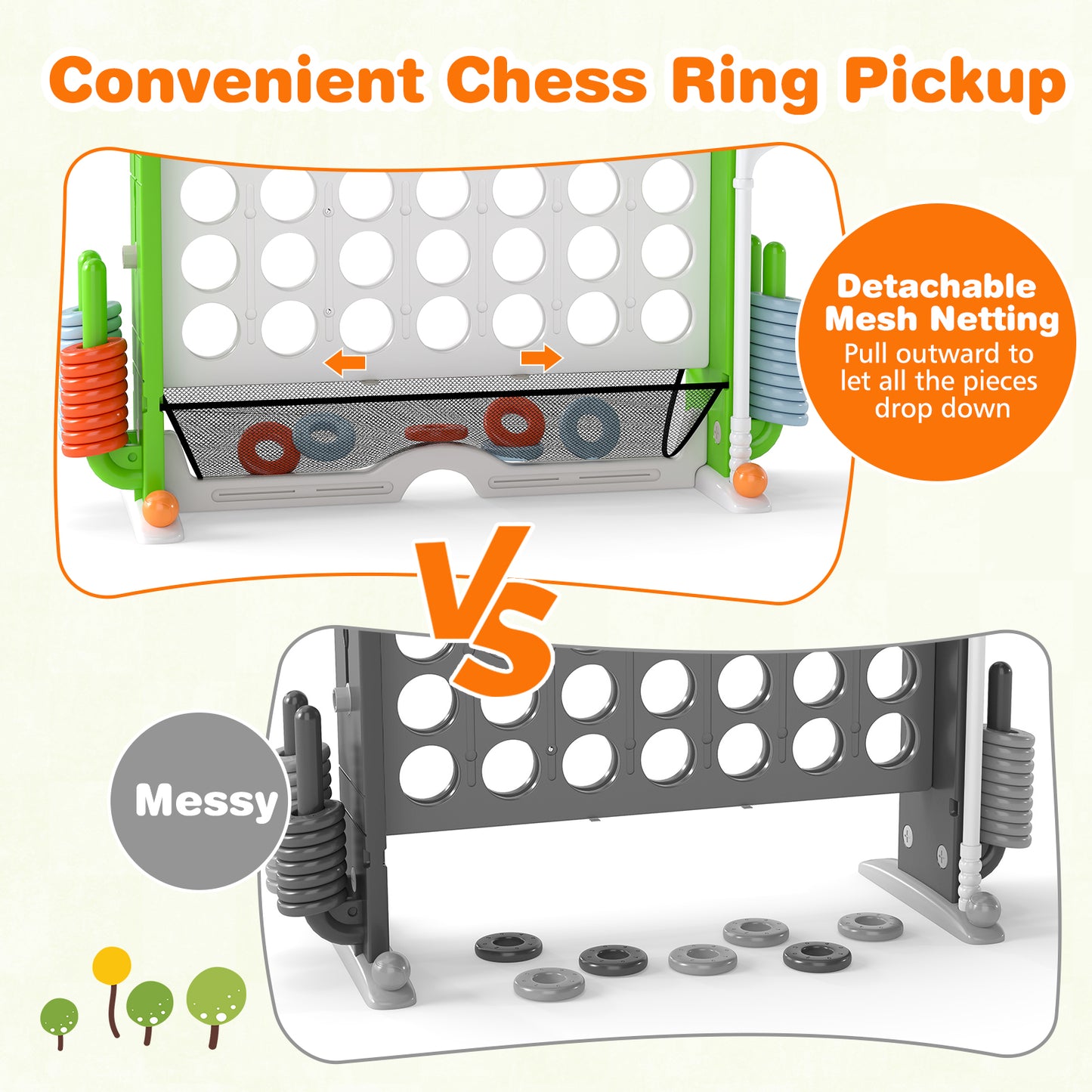 Jumbo 4-To-Score Game With Ring-Toss And Basketball Hoop, Green Lawn Games at Gallery Canada