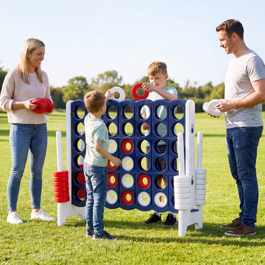 Jumbo 4-To-Score Game Set, 3.5FT Tall By 4FT Wide, White Lawn Games White at Gallery Canada