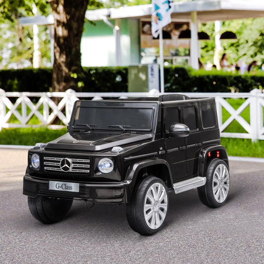 Licensed 12V Kids Ride On Car with Remote, Music, Lights, MP3, Black Electric Toy Cars Black at Gallery Canada