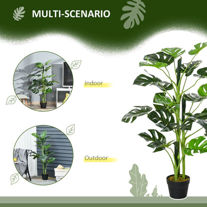 3FT Artificial Monstera Deliciosa Tree, Faux Plant with 21 Leaves, Fake Tree in Nursery Pot for Indoor and Outdoor, Green at Gallery Canada