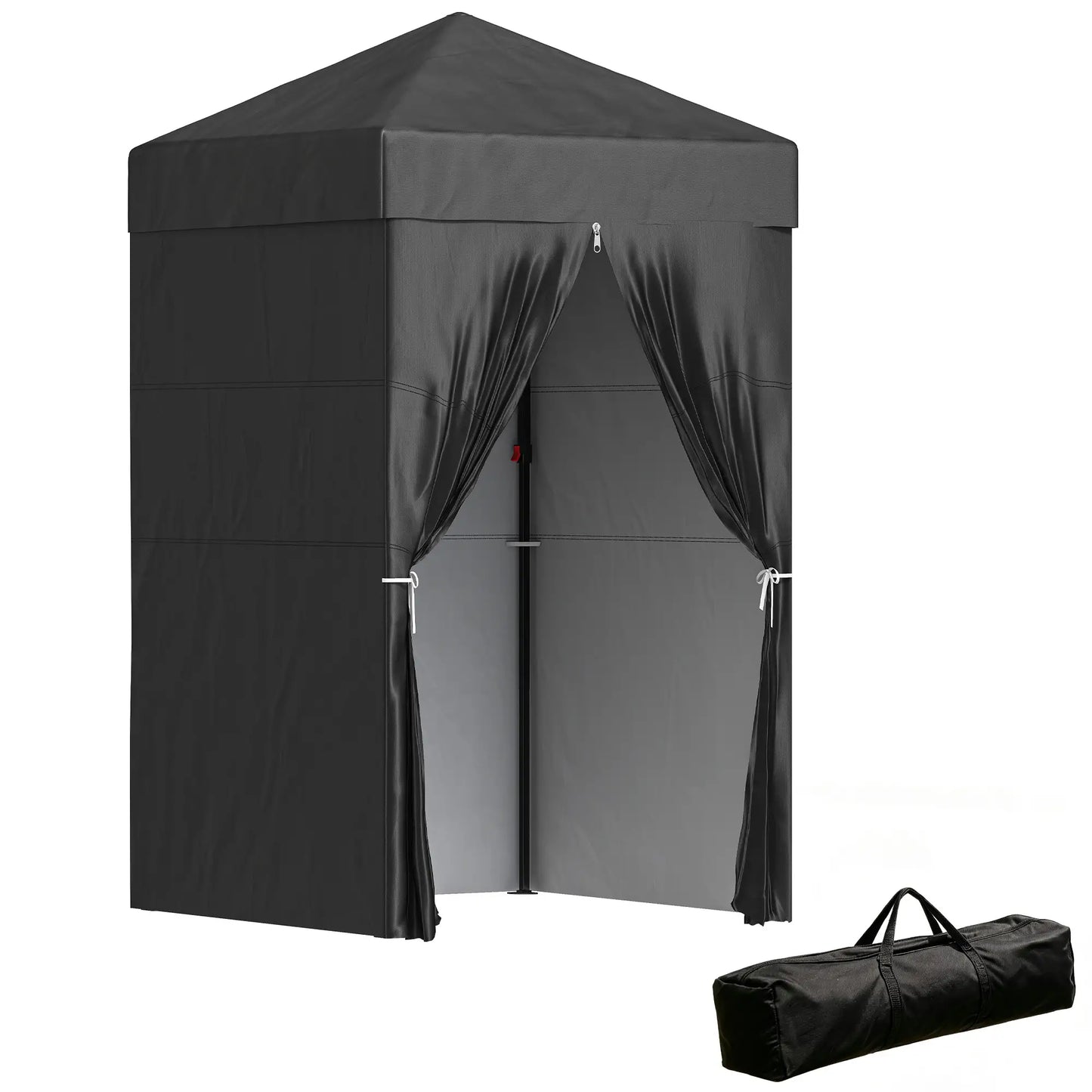 4 x 4 ft Compact Pop Up Canopy Tent, Portable Instant Privacy, Black Pop Up Canopies at Gallery Canada