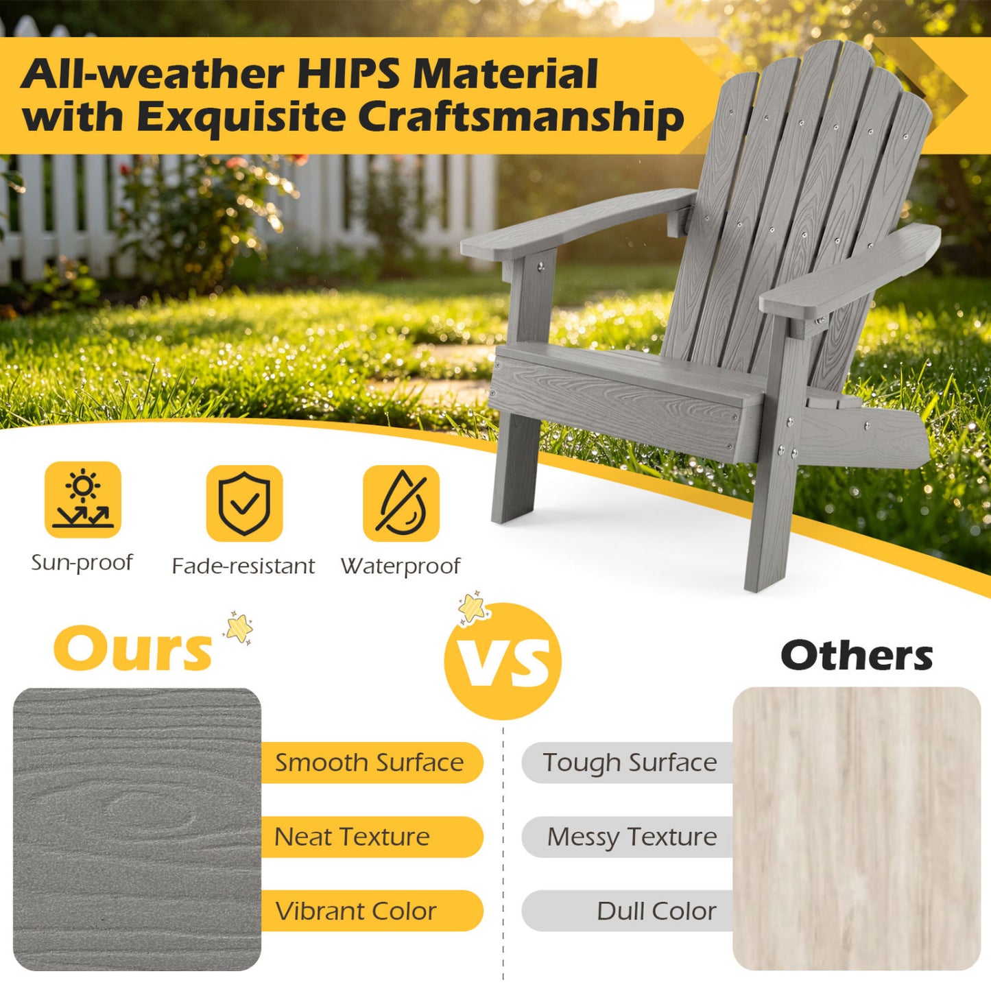 Kids Adirondack Chair, All-Weather Outdoor, Gray Kids Chairs & Seating at Gallery Canada