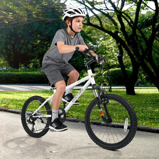 Kids Mountain Bike, 20 Inch, Child Bicycle For Boys Girls, White Kids Bike White at Gallery Canada