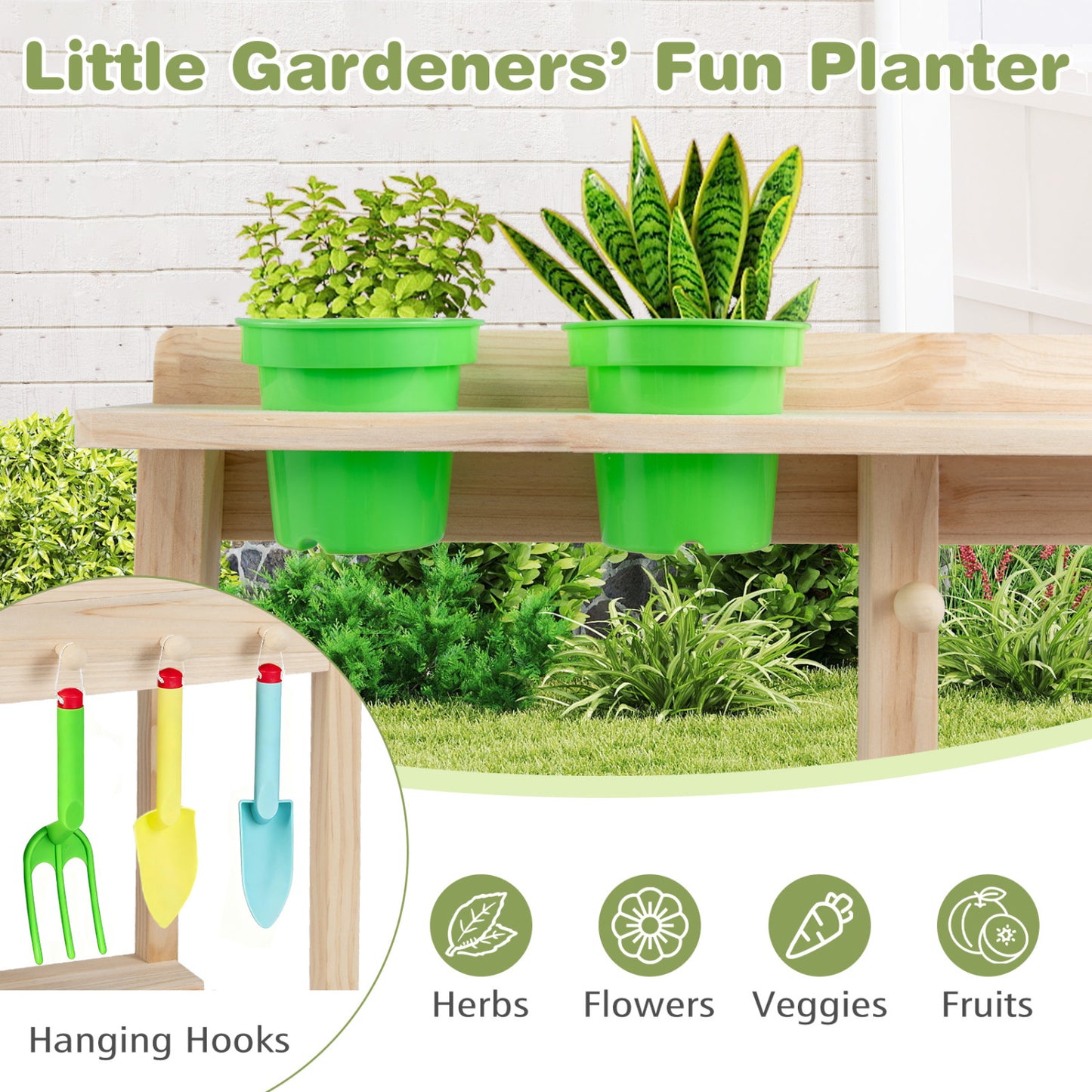 Wooden Kids Play Kitchen Set with Stoves, 3+, Natural Play Kitchen Sets at Gallery Canada
