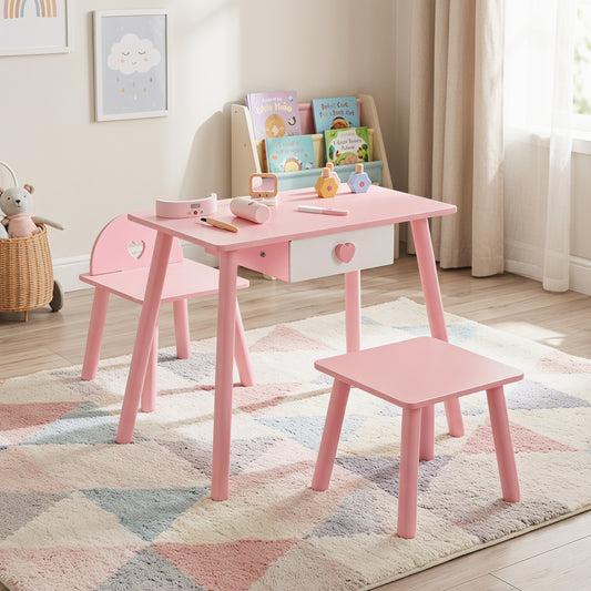 Kids Pretend Nail Salon Playset, Wooden Makeup, Pink Play Kitchen Sets Pink at Gallery Canada