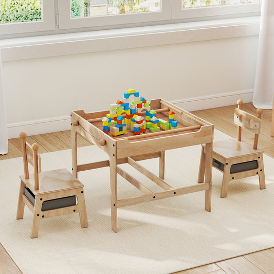 Kids Table and Chairs Set with Reversible Whiteboard-Robot-shaped Kids Table & Chair Sets Options at Gallery Canada
