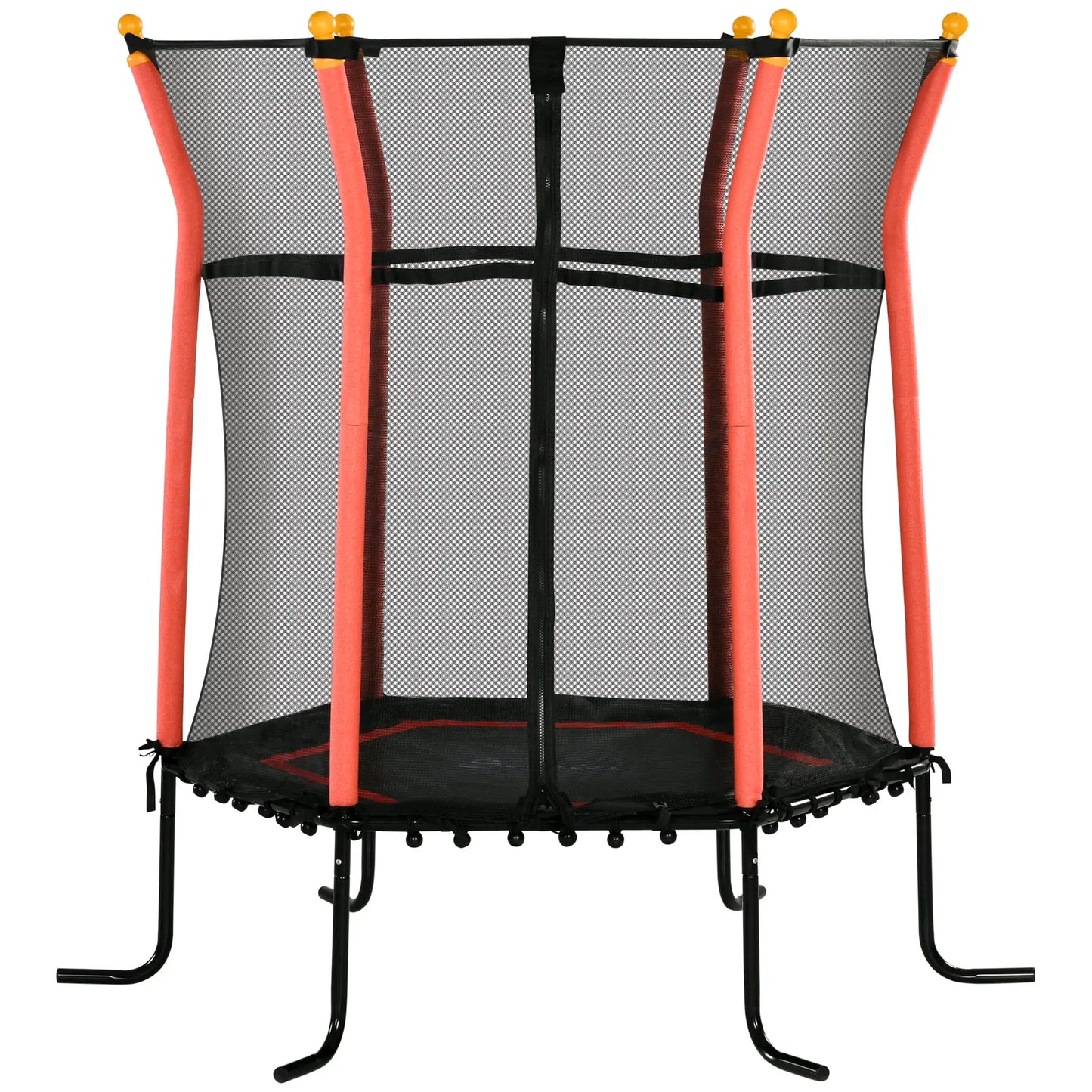 64" Kids Trampoline, Indoor Outdoor, Enclosure Net, Red Trampolines at Gallery Canada