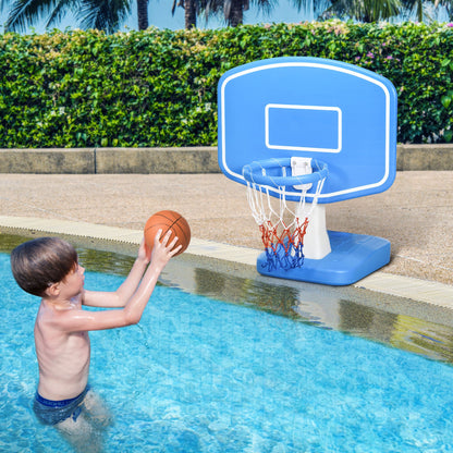 Pool Basketball Net, Swimming Pool Basketball Game with Ball and Pump, Blue at Gallery Canada