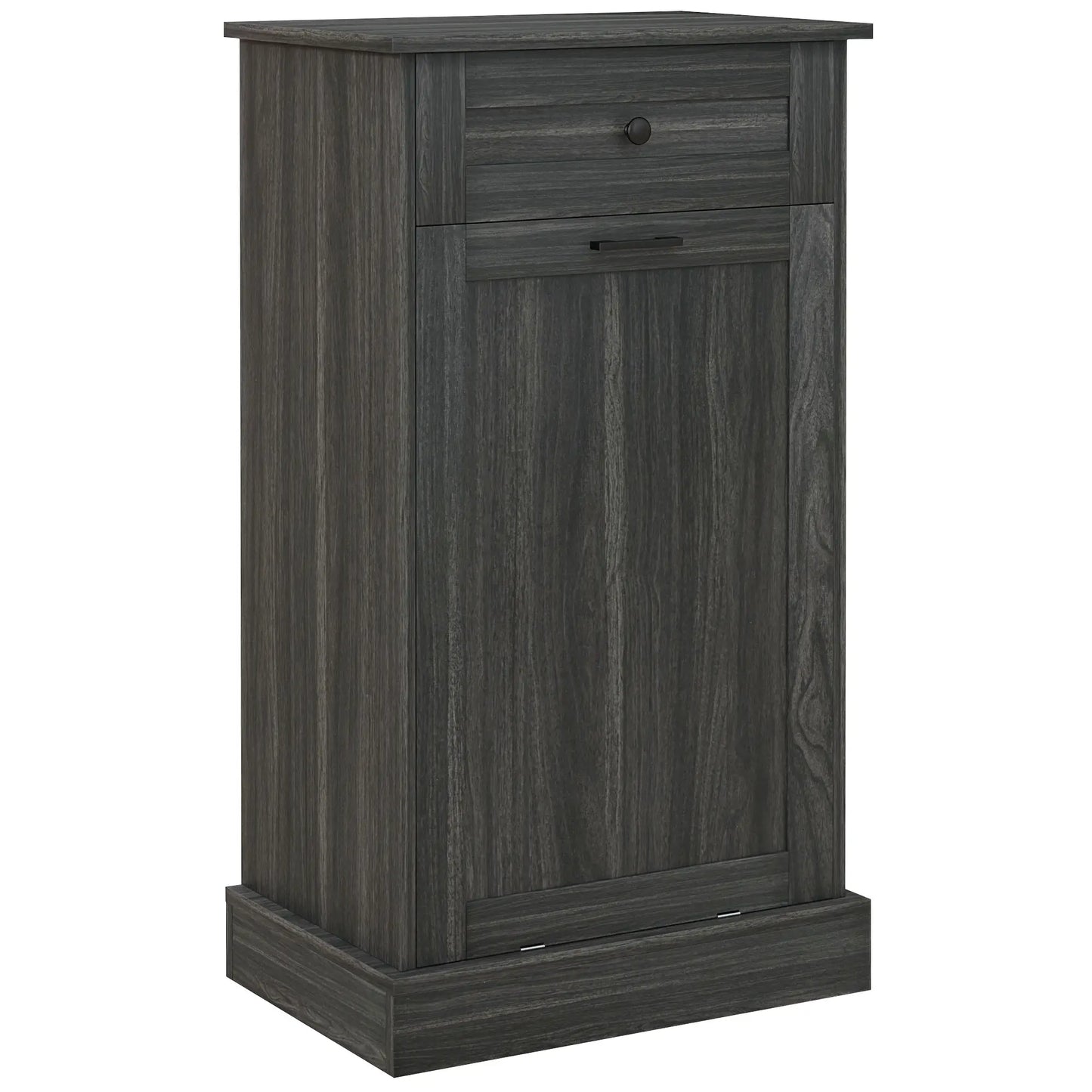 Kitchen Tilt Out Trash Bin Cabinet, Free Standing, Charcoal Grey Storage Cabinets at Gallery Canada