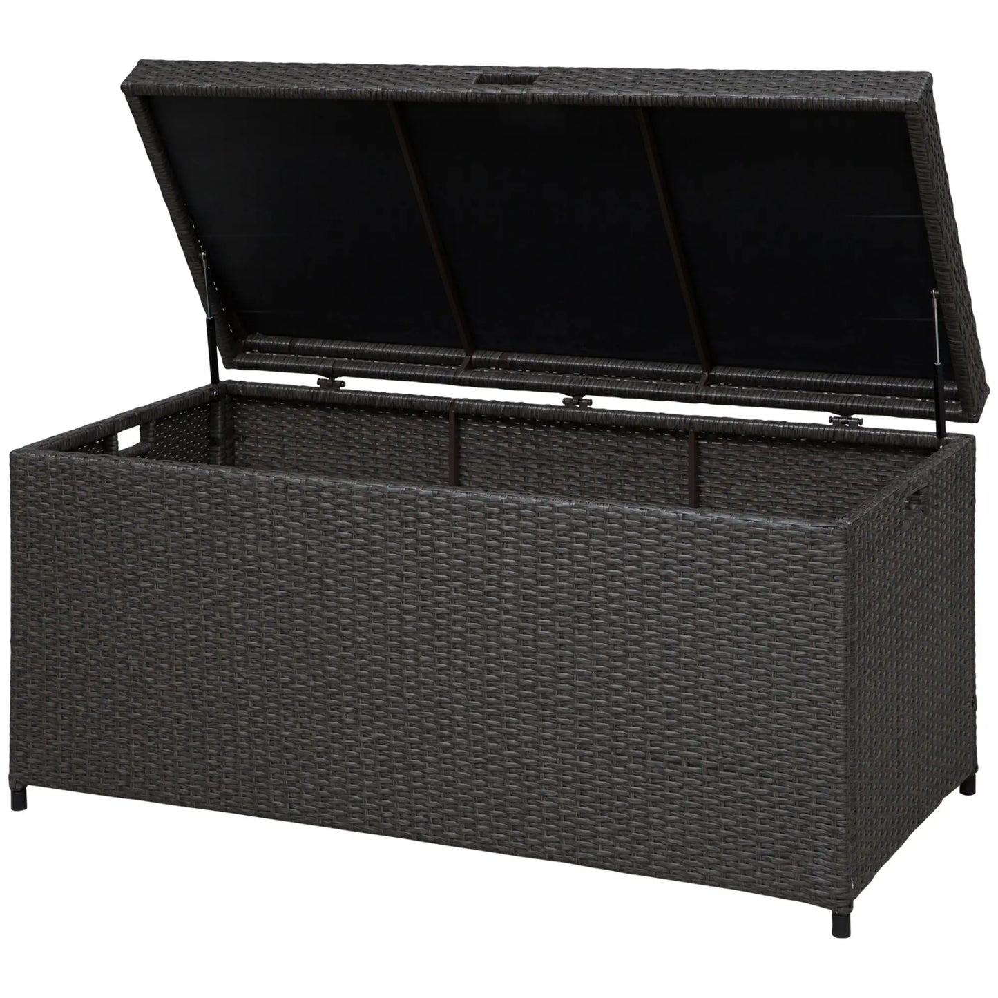 Outdoor Storage Box, 118 Gallon, Plastic Lid, Handles, Grey Patio Storage Boxes at Gallery Canada