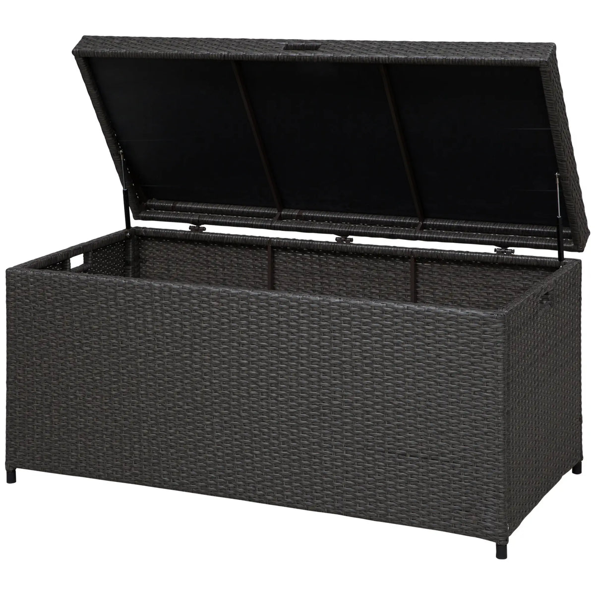 Outdoor Storage Box 118 Gallon, Plastic Lid, Handles, Grey Patio Storage Boxes at Gallery Canada