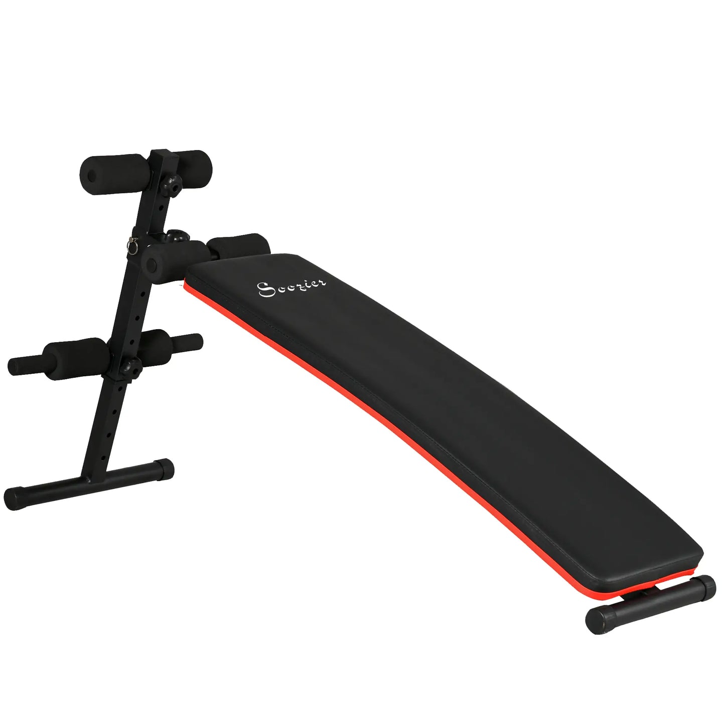 Adjustable Foldable Sit Up Bench, Thigh Support, Black Sit Up Benches at Gallery Canada