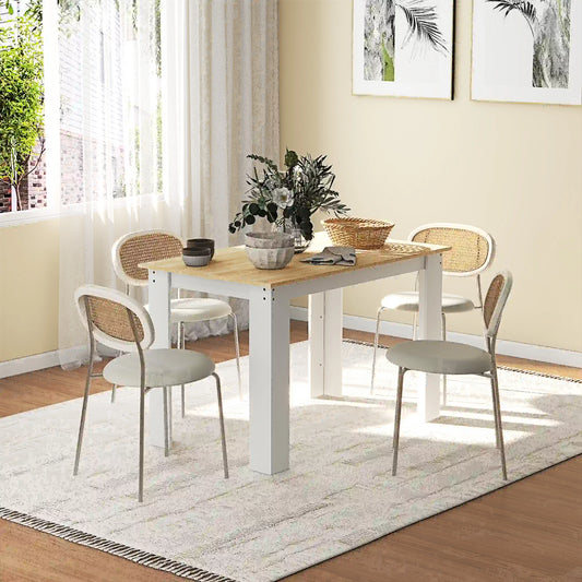 Kitchen Table for 4-6, Wood Effect Dining Table, Oak Bar Tables Oak at Gallery Canada