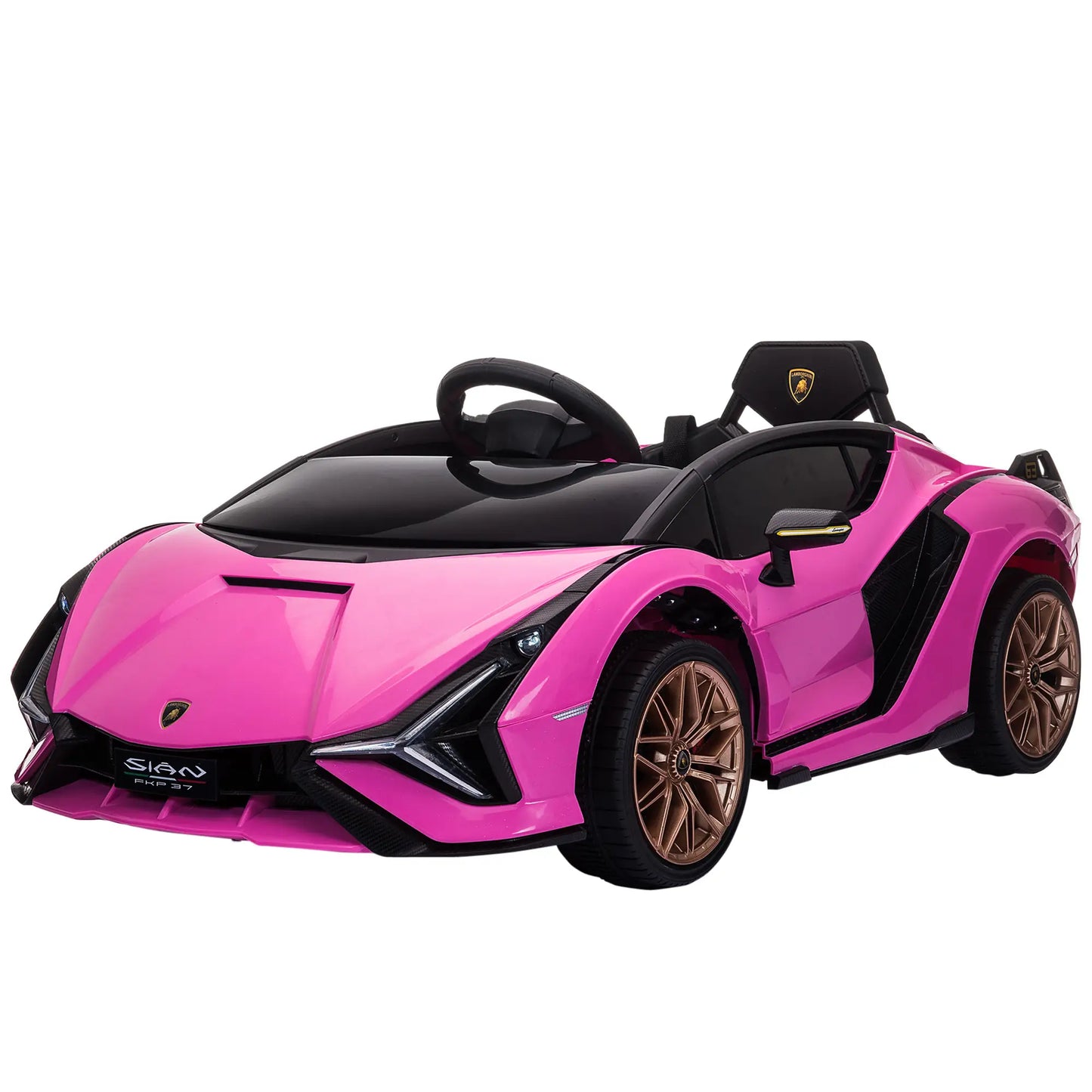 12V Kids Electric Ride On Car, Remote Control, Music Lights, For 3-5 Years, Pink Electric Toy Cars at Gallery Canada