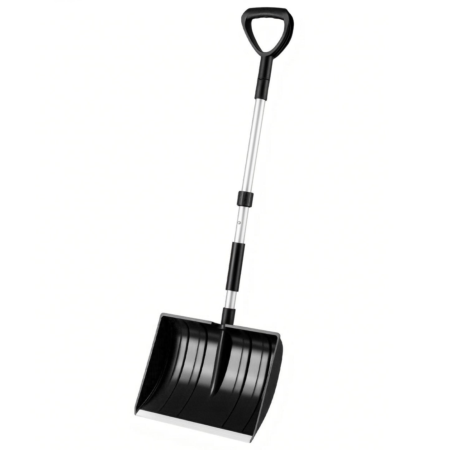 Lightweight and Portable Snow Shovel with D-grip Handle for Driveway and Car, Black Snow Removal Black at Gallery Canada