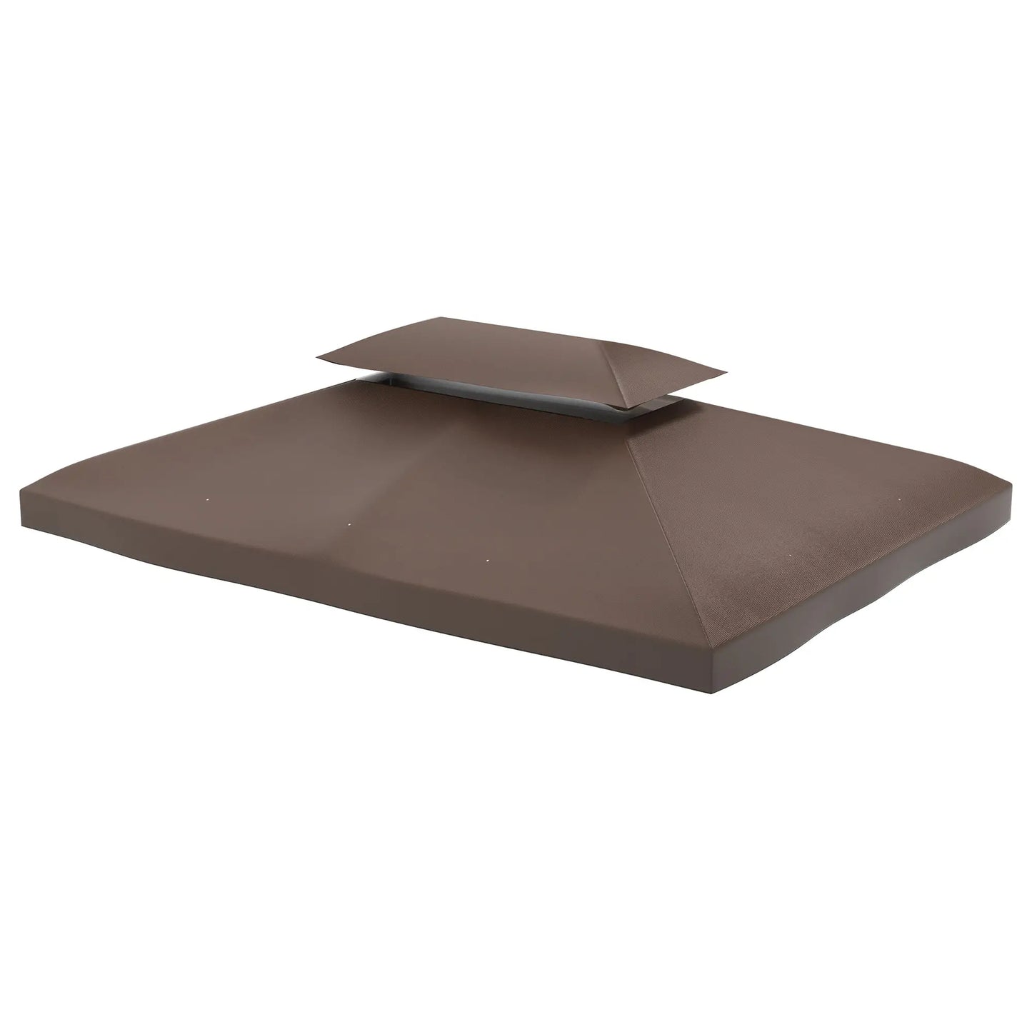 13' x 10' Gazebo Replacement Canopy, 2 Tier Top, UV Cover, Top Only, Brown Gazebo Canopy Replacement at Gallery Canada