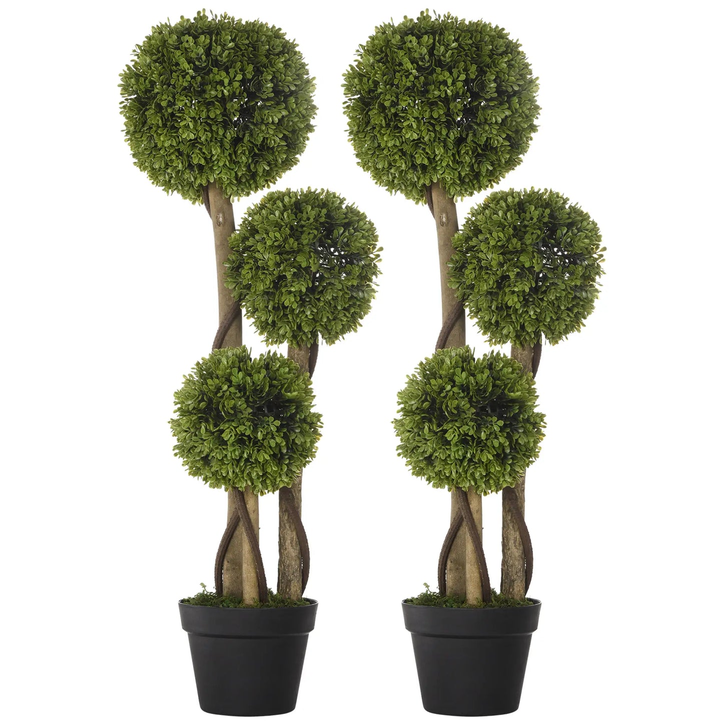2 3FT Artificial Bamboo Trees in Pot, Home Office Decor, Green Artificial Trees at Gallery Canada