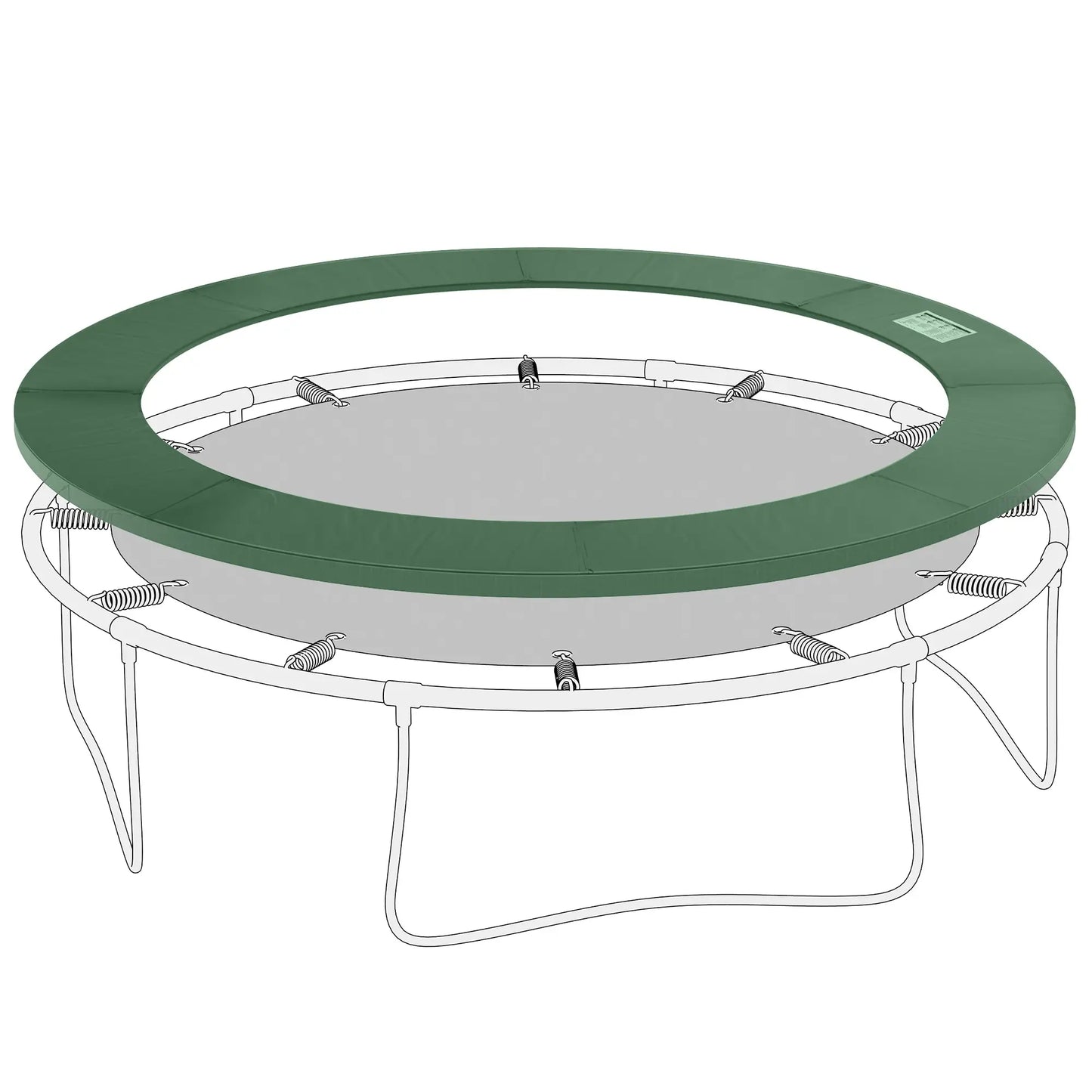10ft Trampoline Replacement Safety Pad, Waterproof Spring Cover, Green Trampolines at Gallery Canada