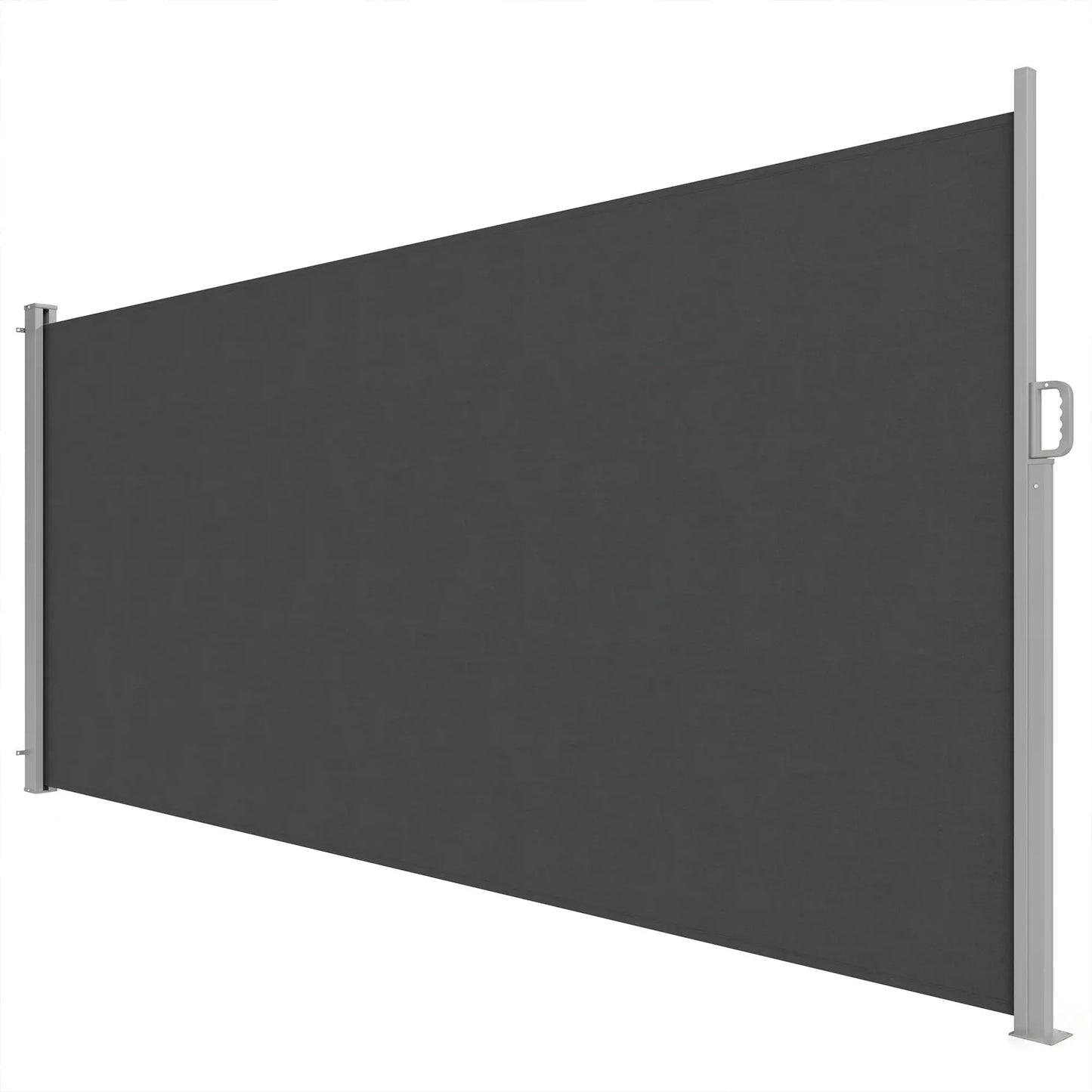 Retractable Side Awning, 165" x 73", Water-Resistant, UV 50+, Dark Grey Side Awnings at Gallery Canada