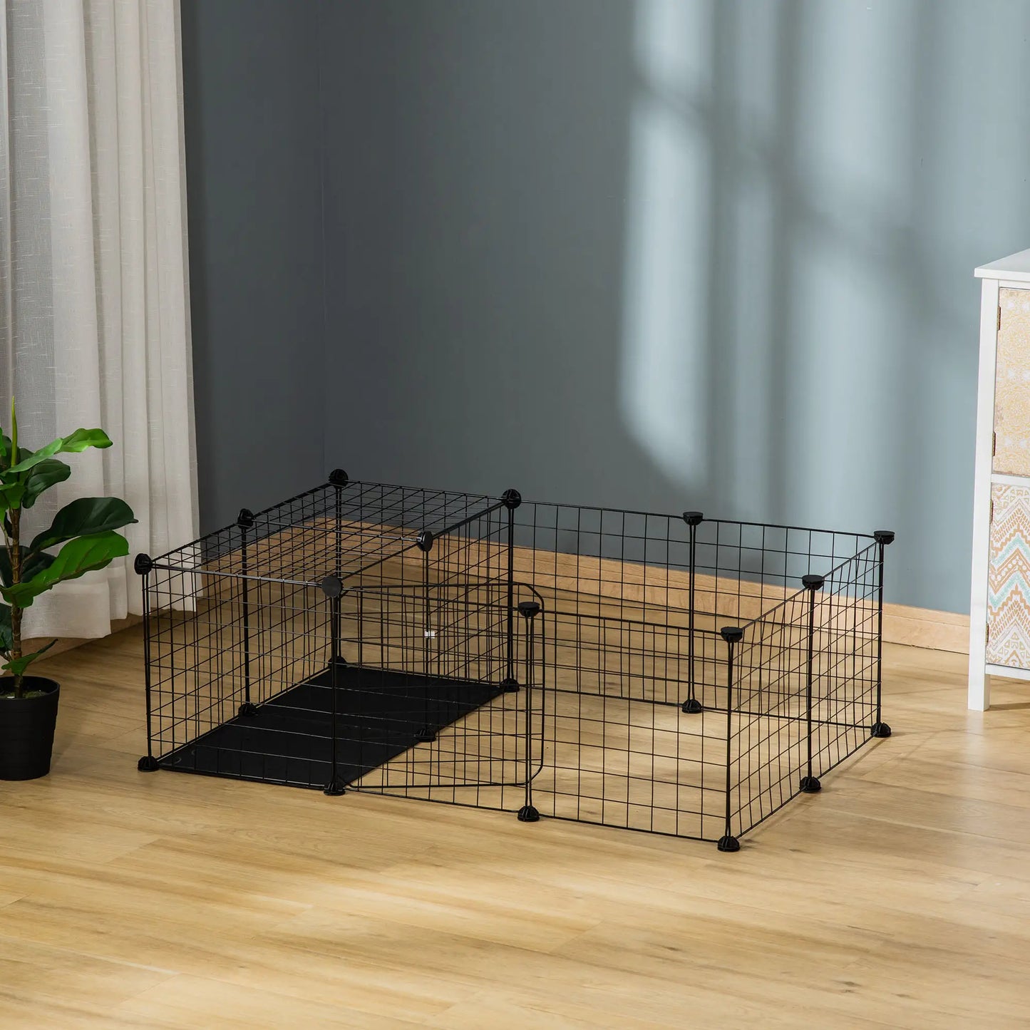 Small Animal Cage, 16 Panels, Metal Wire Pet Fence, Non-Slip Feet Houses & Habitats at Gallery Canada