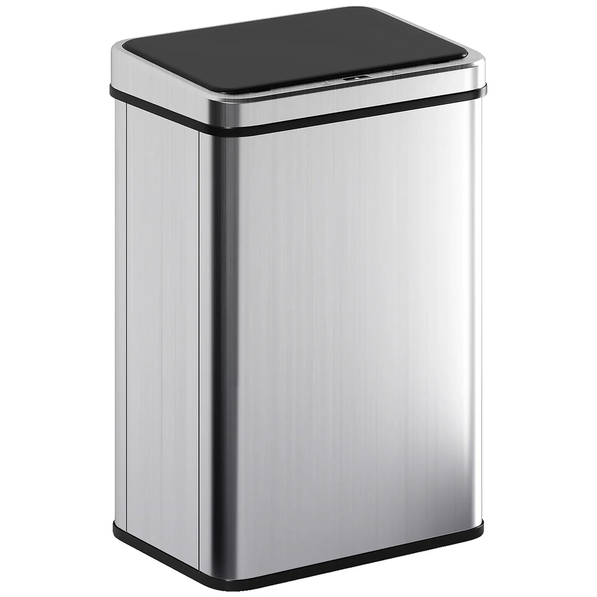 10,6 Gallon Poubelle Automatique, Couvercle à Fermeture Douce, Sans Contact, Acier Inoxydable Résistant aux Empreintes Digitales