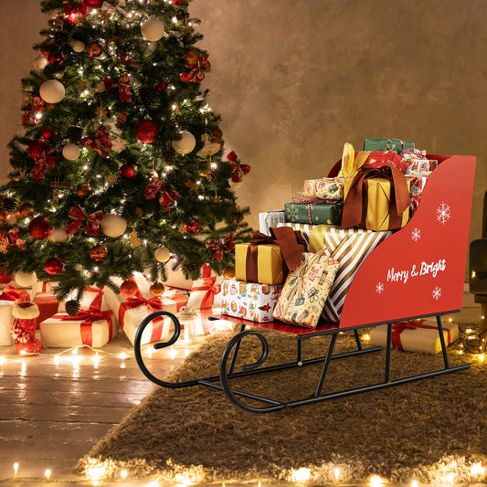 Metal Christmas Santa Sleigh Basket, Gift Storage Sleigh Christmas Decor & Accessories Options at Gallery Canada