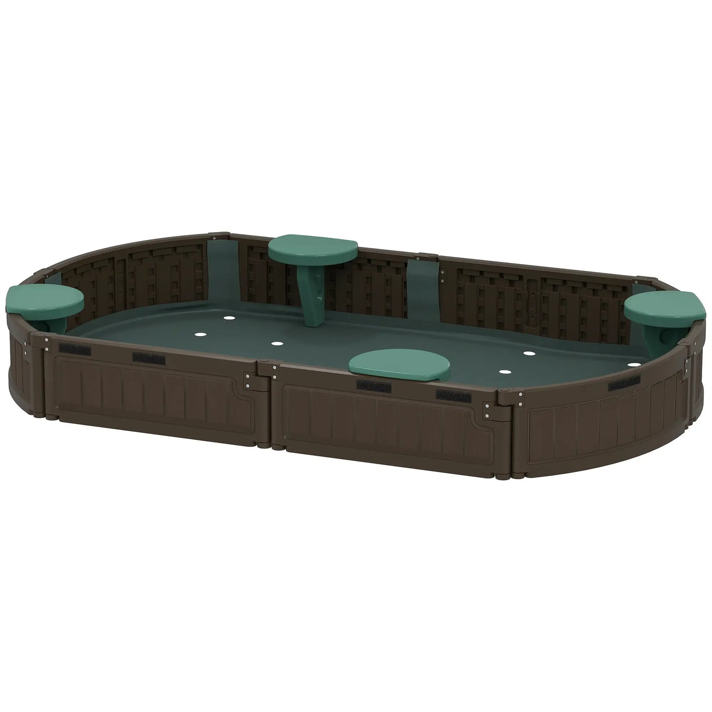 Kids Sandbox with Cover, Seat, Outdoor, Brown Sandboxes & Accessories at Gallery Canada