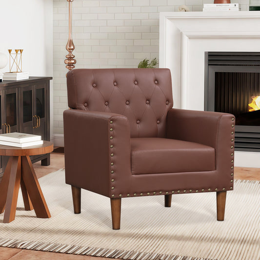 Mid Century Modern Accent Chair, Brown Accent Chairs Brown at Gallery Canada