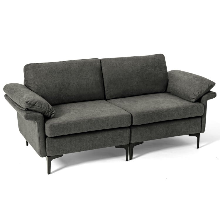 Modern Fabric Sofa, Accent Chair, 2 Side Tables, Living Room Living Room at Gallery Canada